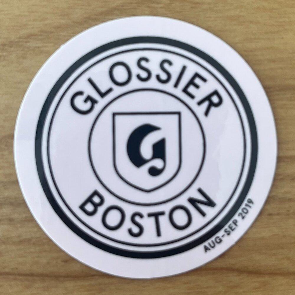 Glossier Boston sticker